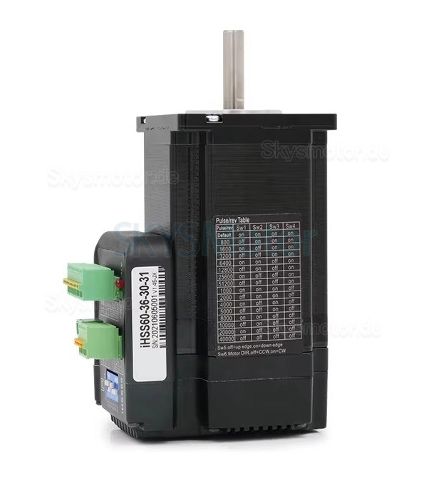 JMC NEMA 23 Integrierter Closed Loop Schrittmotor mit Treiber IHSS60-36-30-30/31/SC 1,8 Grad 3Nm 5A 36V 2 Phasen
